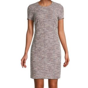 Calvin Klein mixed tweed shift dress.